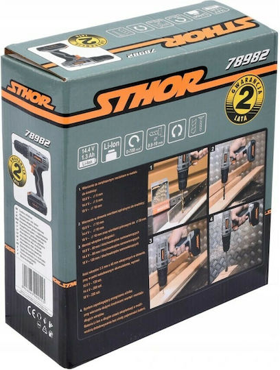 Sthor Δραπανοκατσάβιδο Μπαταρίας 14.4V 1x1.3Ah