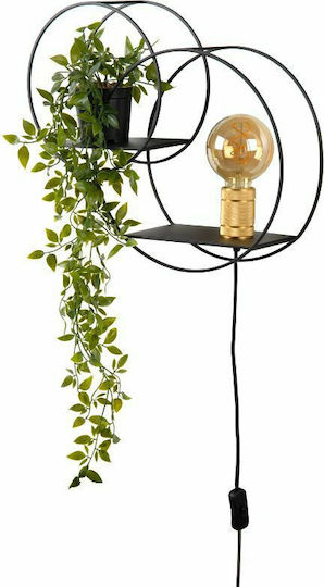 Lucide Lightning Circle Lamp Wall Socket Black 43cm Lucide Lightning Circle Lamp Wall Socket Black 43cm