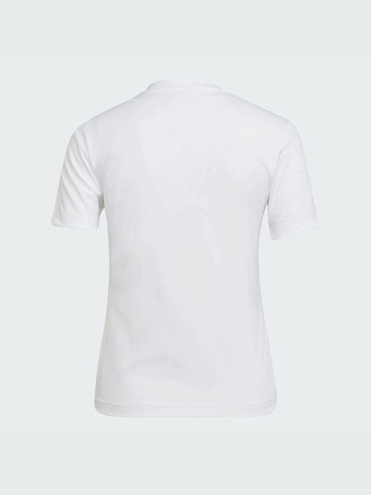 Adidas Entrada 22 Γυναικείο Αθλητικό T-shirt με V Λαιμόκοψη Λευκό