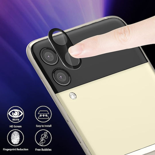 Mocolo TG+ Silk HD Pro Camera Protection Tempered Glass Black for the Galaxy Z Flip3 5G