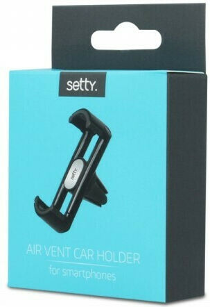 Setty Βάση Κινητού Αυτοκινήτου Air Vent Car Holder με Ρυθμιζόμενα Άγκιστρα