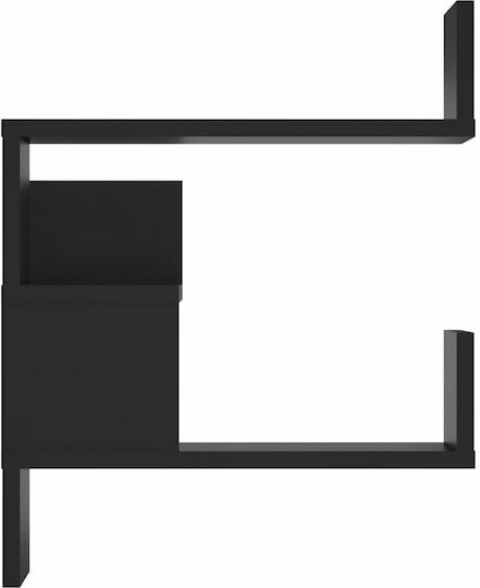 Ъглови Поставки Стенен Черно 2бр 40x40x50см.