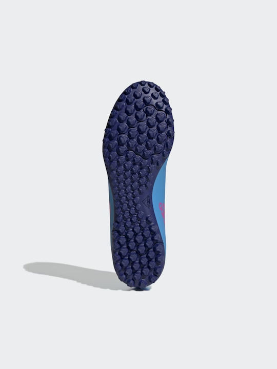 Adidas X Speedflow.4 TF Χαμηλά Ποδοσφαιρικά Παπούτσια με Σχάρα Sky Rush / Team Shock Pink / Legacy Indigo