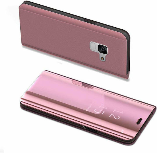 A6 Plus Book Πλαστικό Ροζ Χρυσό (Galaxy A6+ 2018)