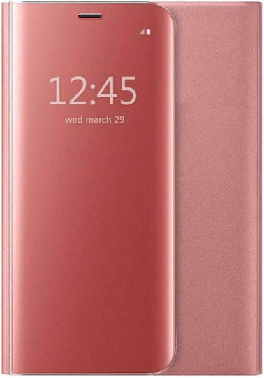 A6 Plus Book Πλαστικό Ροζ Χρυσό (Galaxy A6+ 2018)
