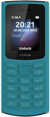 Nokia 105 4G Dual SIM Κινητό με Κουμπιά Μπλε