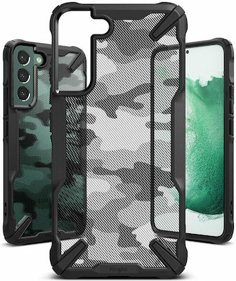 Ringke Fusion X Plastic Back Cover Durable Camo Black (Galaxy S22+ 5G)