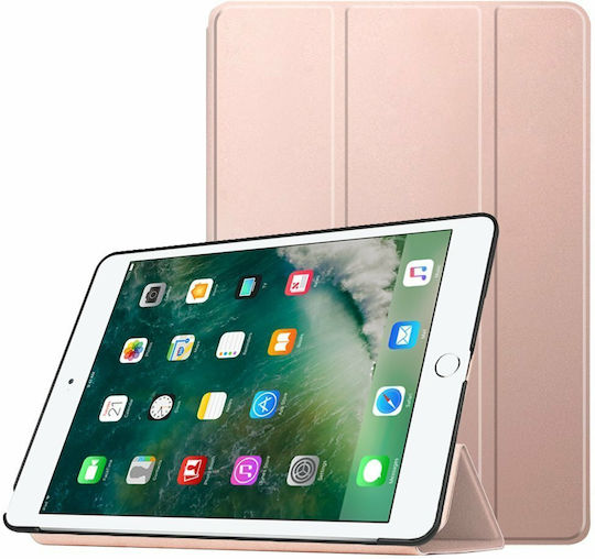 Θήκη Βιβλίο Tri-fold Βάση Στήριξης Ipad 9.7 2018 9.7 2017 Ροζέ Χρυσαφί