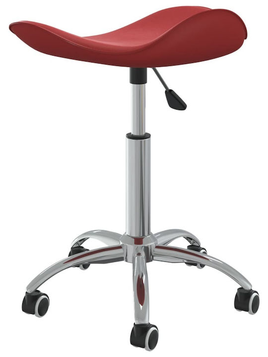 Office Desk Stool Burgundy 44x44x57cm