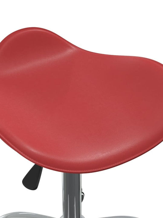 Office Desk Stool Burgundy 44x44x57cm