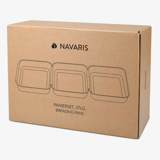 Navaris Επαγγελματικό Δοχείο Τροφίμων 23.07x16.11x4.46cm 3τμχ