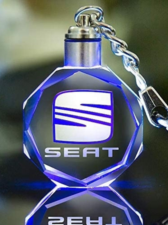 Schlüsselanhänger 3D LED Licht Sitz Glas mit LED