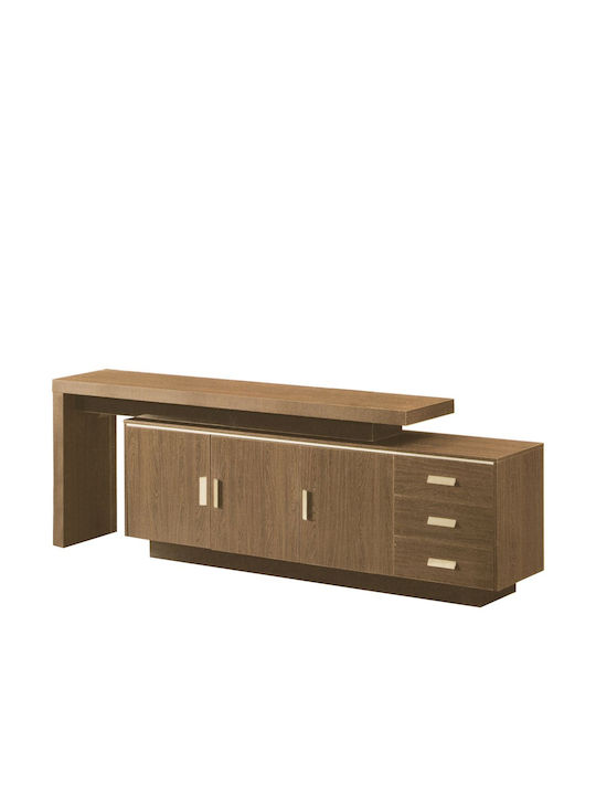 Ντουλάπι Γραφείου Alpine Ξύλινο Brown Oak 220x40x76cm