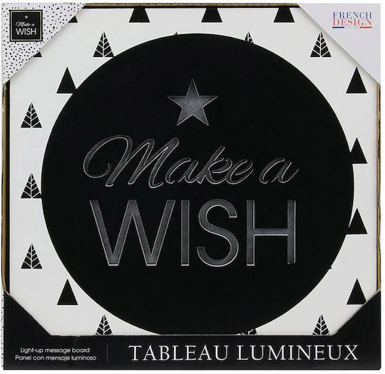 The Home Deco Factory Διακοσμητικό Φωτιστικό Make A Wish LED Πίνακας 20x20εκ.