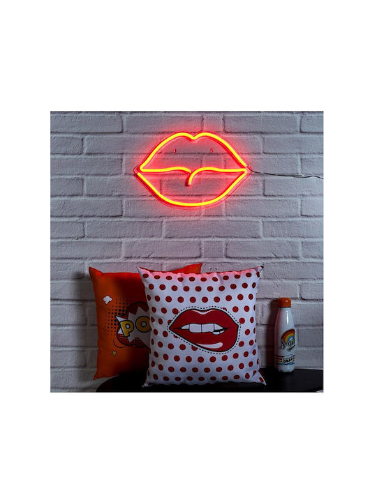 The Home Deco Factory Neon Διακοσμητικό Φωτιστικό Mouth LED Φιγούρα 43x28εκ.