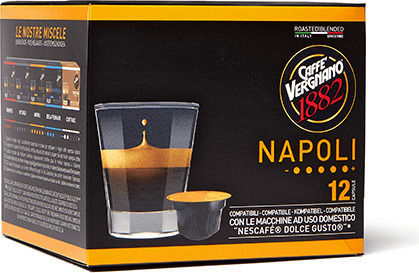 Caffe Vergnano 1882 Κάψουλες Espresso Napoli Συμβατές με Μηχανή Dolce Gusto 12caps