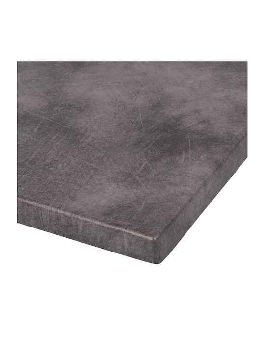 HomeMarkt Rectangular Werzalit Table Surface Gray 120x80cm