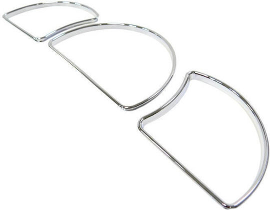 Carner Car Instrument Panel Decoration Dashboard Rings for Opel Astra F 1991-1997 Chrome in Silver Color 0014047