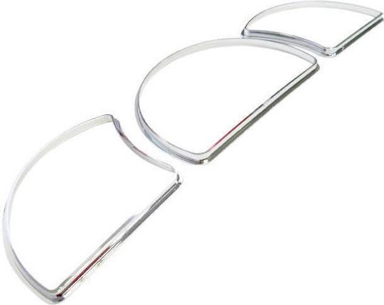 Carner Car Instrument Panel Decoration Dashboard Rings for Opel Astra F 1991-1997 Chrome in Silver Color 0014047