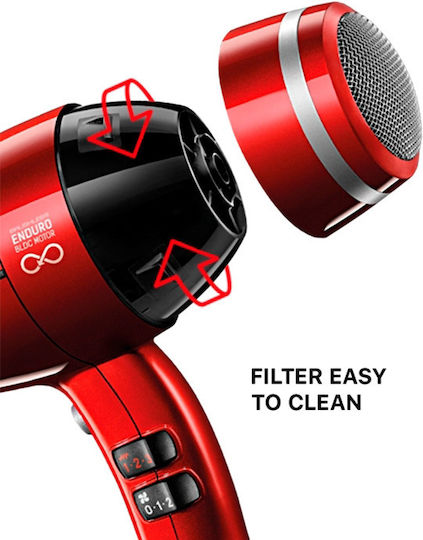 Valera Swiss Power4Ever Επαγγελματικό Πιστολάκι Μαλλιών 2400W Κόκκινο