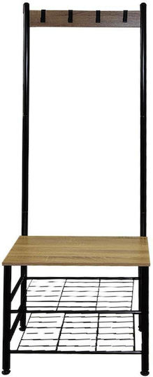 Entry Furniture with Hanger & Shoe Rack 60x40x175cm