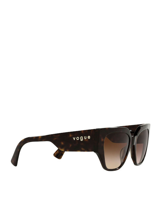 Vogue Women's Sunglasses with Brown Tartaruga Plastic Frame and Brown Lens VO5409S W65613