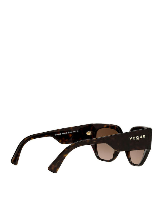 Vogue Women's Sunglasses with Brown Tartaruga Plastic Frame and Brown Lens VO5409S W65613