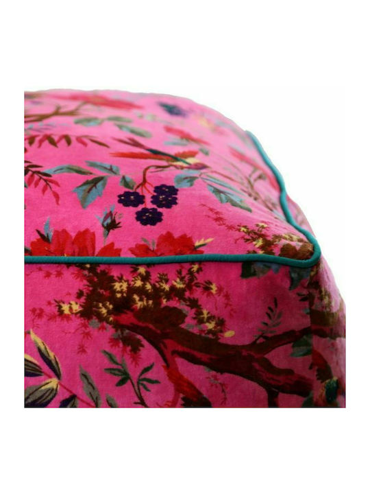 Bean Bag Bolster Poof Fuchsia 60x60x30cm