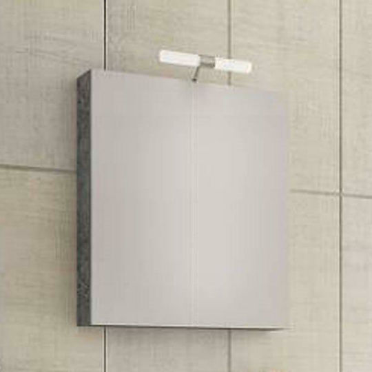 Drop Luxus 60 5KLX055GT Καθρέπτης με Ντουλάπι 55x55см Granite