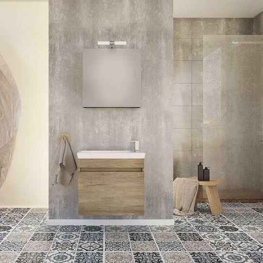 Drop Luxus 60 5KLX055WD Τετράγωνος Led από Plywood με Ντουλάπι 55x55cm PL Wood Drop Luxus 60 5KLX055WD Τετράγωνος Led από Plywood με Ντουλάπι 55x55cm PL Wood