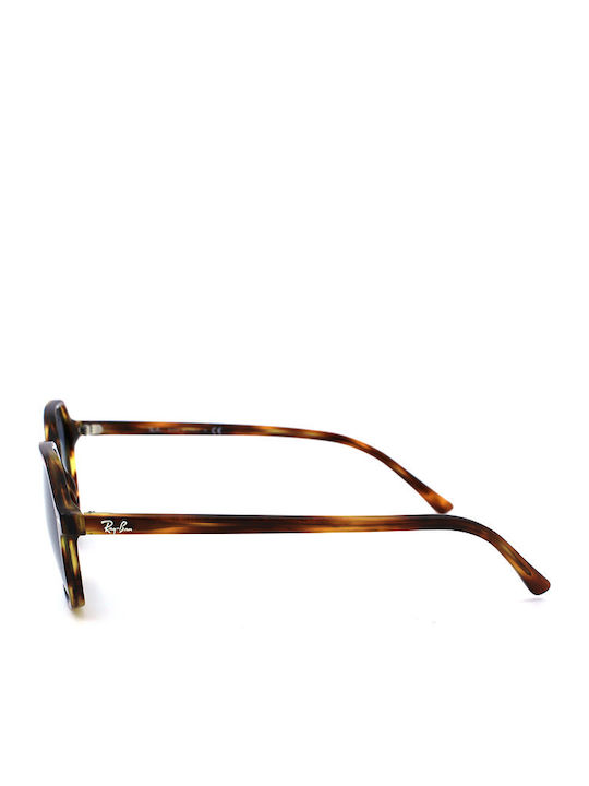 Ray Ban John Унисекс Слънчеви очила с Кафяв Костенурка Рамка и Син Леща