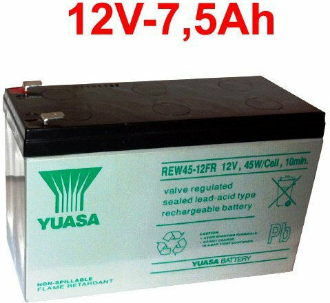 Yuasa REW45-12 UPS Battery with Capacity 8Ah and Voltage 12V 1pcs