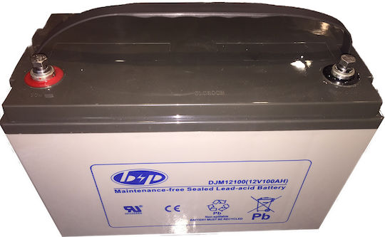 B&P DJM12-100 UPS Battery with Capacity 100Ah and Voltage 12V 1pcs