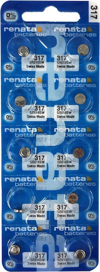 Renata 317/SR516SW Batterie Silber-Oxid für Uhren SR516 1.55V 1Stück