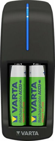 Varta Mini Charger 2 Batterien Ni-Cd/Ni-MH Größe AA/AAA Set mit 2x AA 2100mAh