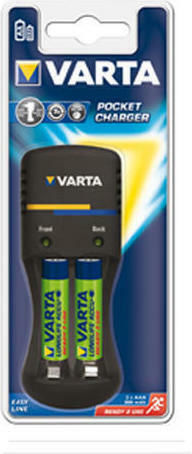 Varta Mini Charger 2 Batterien Ni-Cd/Ni-MH Größe AA/AAA Set mit 2x AA 2100mAh