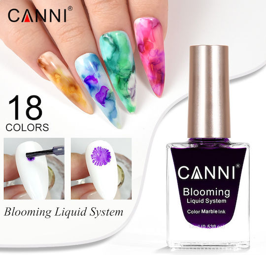 Canni Blooming Liquid System Decorative Varnishes for Nails M18 M18 1pcs