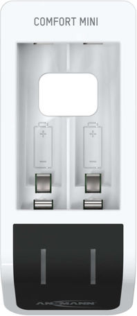 Ansmann Comfort Mini USB Încărcător 2 Baterii Ni-MH Dimensiune AA/AAA Set cu 2x AA 2100mAh