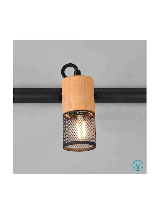 Trio Lighting Duoline Single Spot with Socket E14 in Brown Color