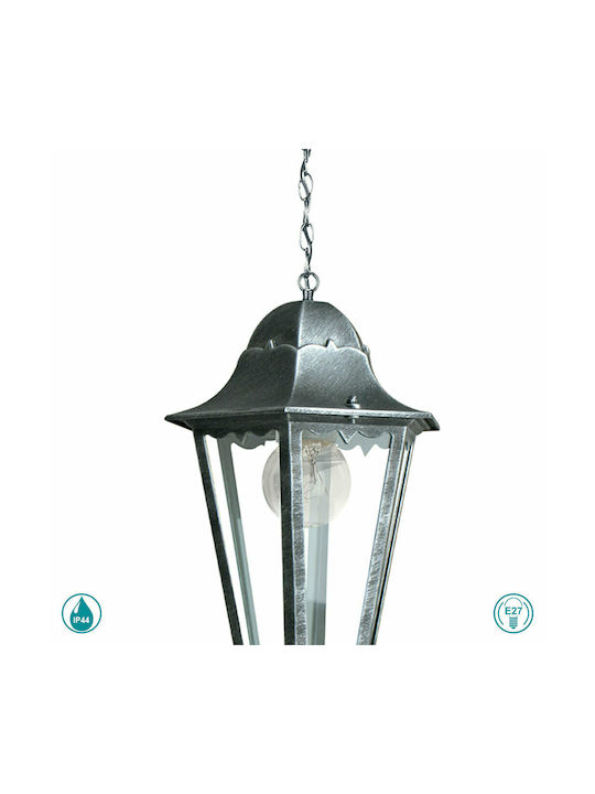 Fan Europe Firenze Pendant Outdoor Ceiling Light E27 in Silver Color