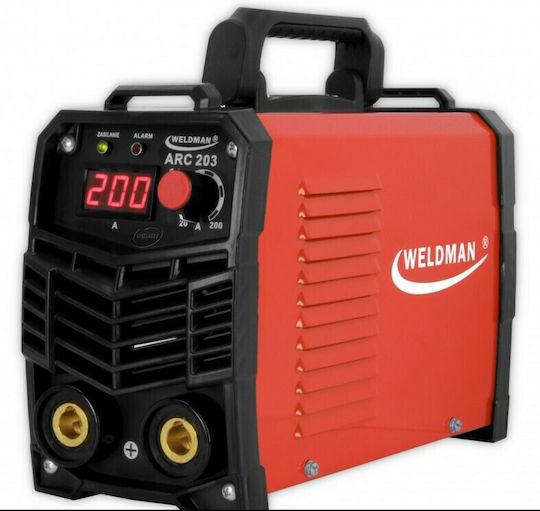 Weldman Weldman ARC-203 Електрожен Inverter ММА с Максимален Ток на Заваряване 200Спецификация и Работен Цикъл 60%
