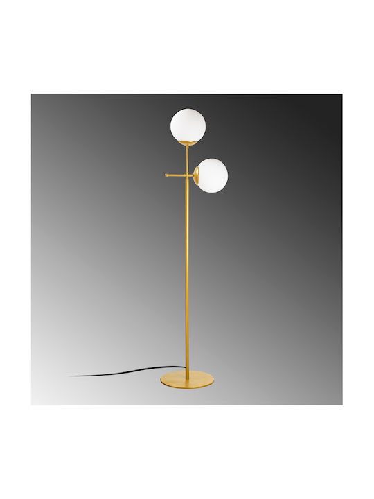 Mudoni Floor Lamp H174xW34cm. with Socket for Bulb E27 Gold