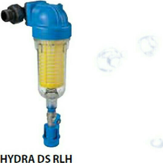 Atlas Filtri Hydra DS-RLH 90μm Συσκευή Φίλτρου Νερού Κεντρικής Παροχής Μονή 3/4'' με Ανταλλακτικό Φίλτρο