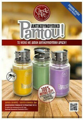 Candle n'Art Εντομοαπωθητικό Κερί για Κουνούπια 580ml Λεβάντα