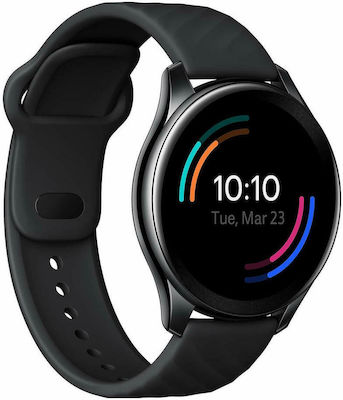 OnePlus Watch Stainless Steel 46mm with Heart Rate Monitor (Midnight Black)