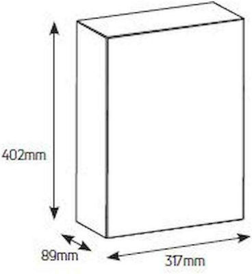 Geyer Όλυμπος Walled 12-Elements Fuse Box with 2 Rows W317xH402xD89mm VU232