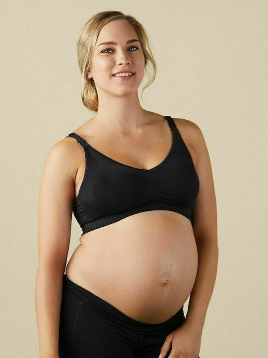 Bravado Body Silk Seamless BRV-1401-BL Μπουστάκι Εγκυμοσύνης & Θηλασμού με Clips Μαύρο