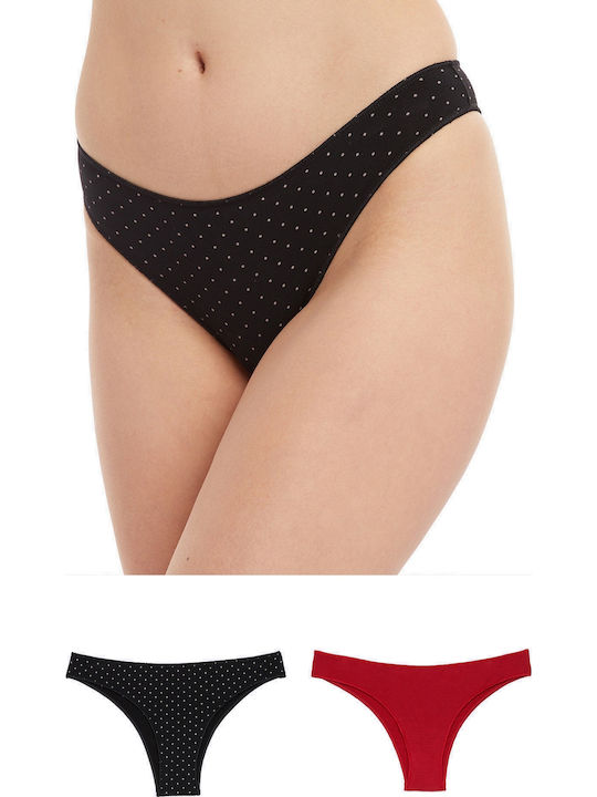 Fimelle Women's Brazil 2Pack Red/Black