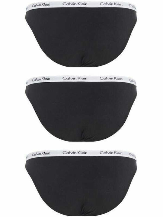Βαμβακερά Γυναικεία Slip 3Pack Μαύρα
