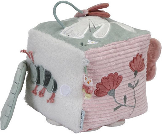 Little Dutch Κύβος Δραστηριοτήτων Flowers & Butterflies από Ύφασμα με Ήχους για Νεογέννητα